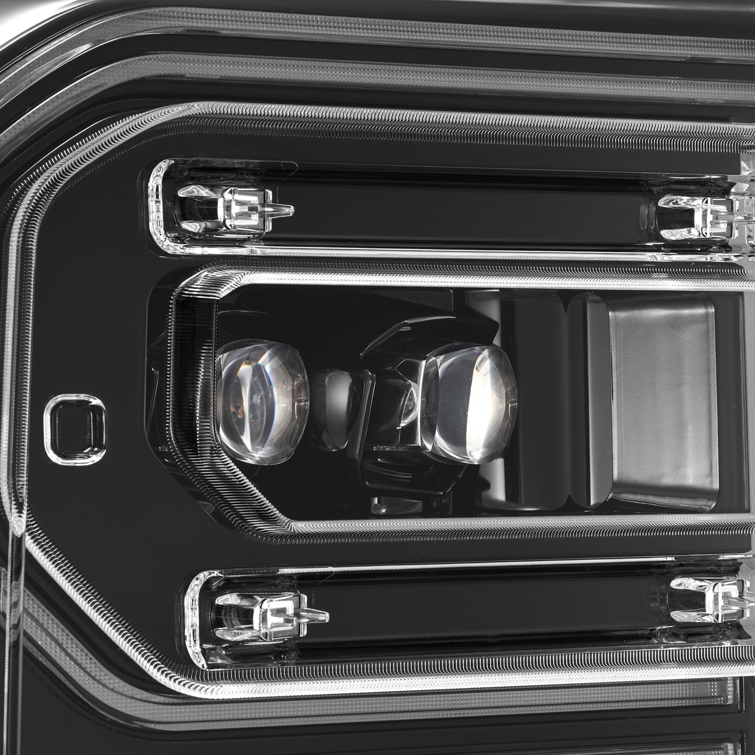 23-26 Ford Super Duty NOVA-Series LED Projector Headlights Alpha-Black