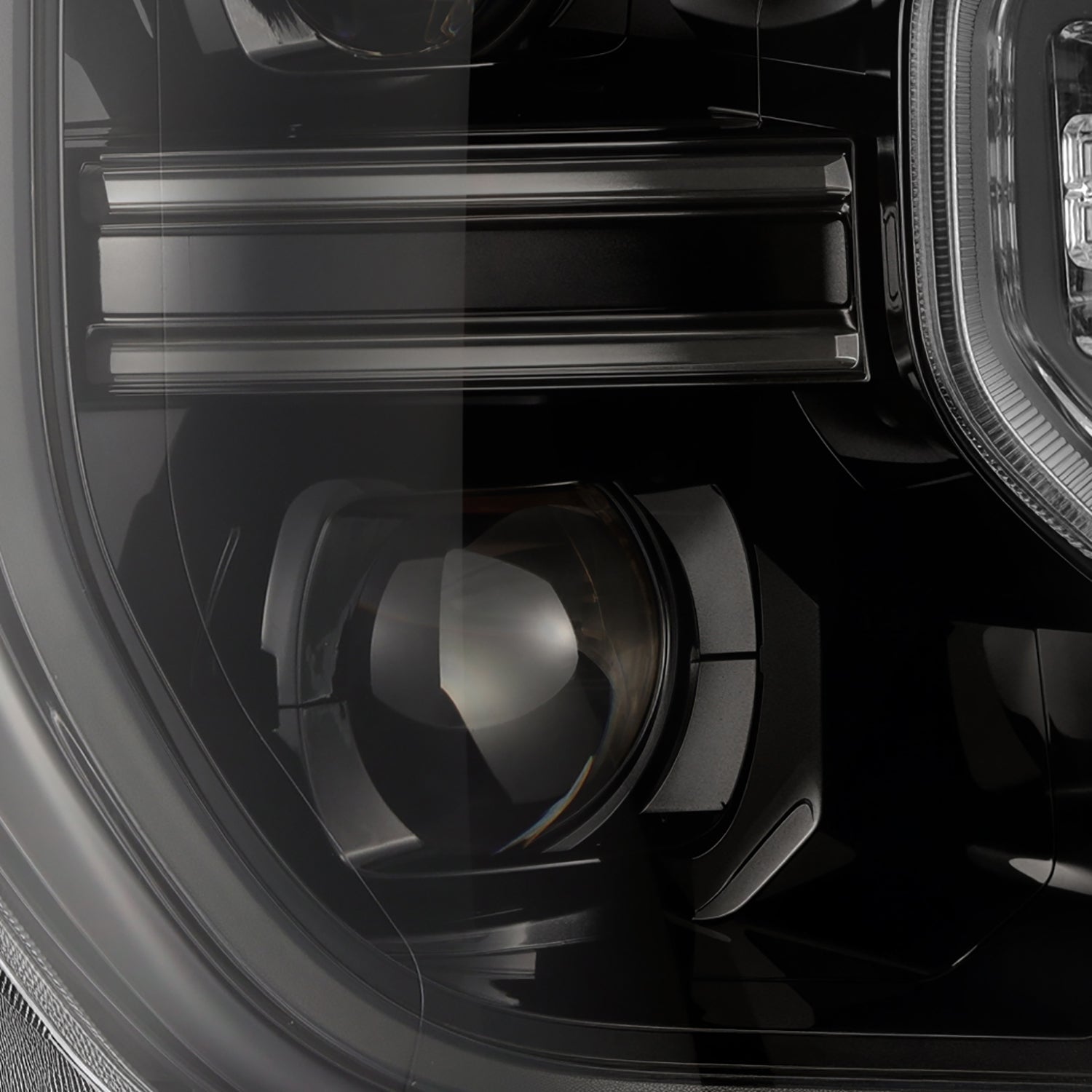 24-26 Ford Ranger / Ranger Raptor LUXX-Series LED Projector Headlights Alpha-Black