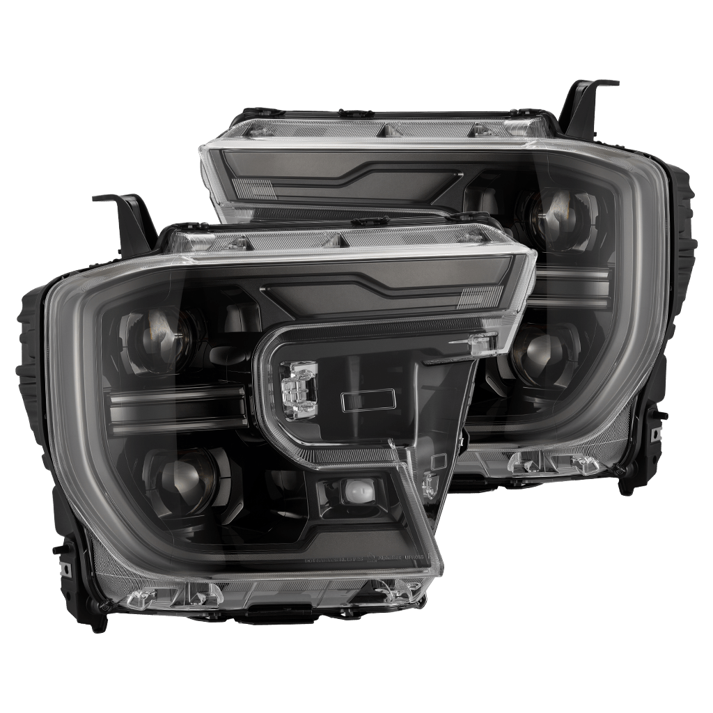 24-26 Ford Ranger / Ranger Raptor LUXX-Series LED Projector Headlights Alpha-Black