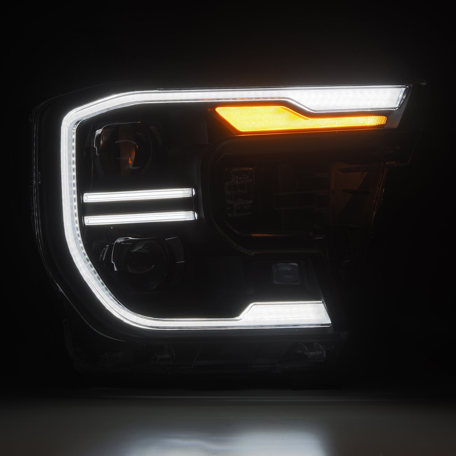 24-26 Ford Ranger / Ranger Raptor LUXX-Series LED Projector Headlights Black