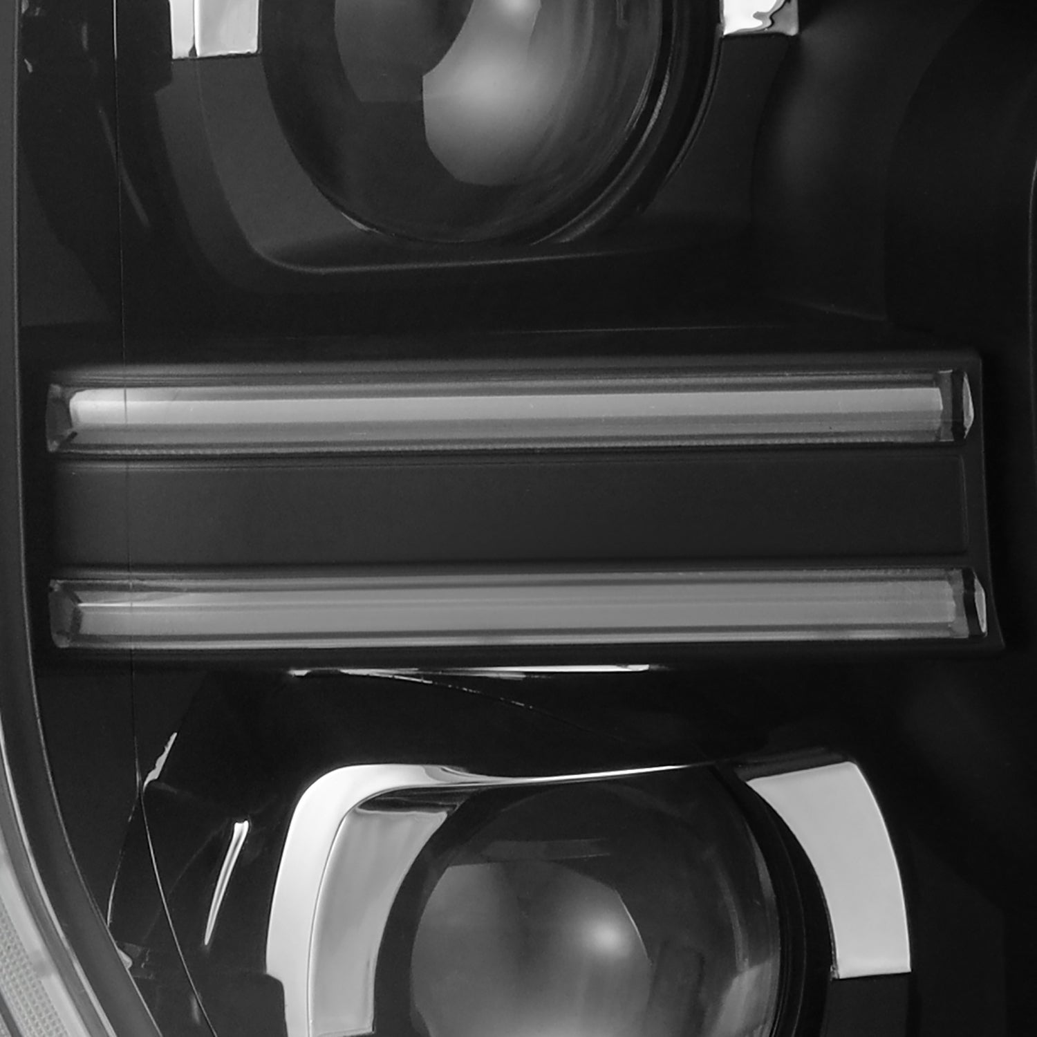 24-26 Ford Ranger / Ranger Raptor LUXX-Series LED Projector Headlights Black