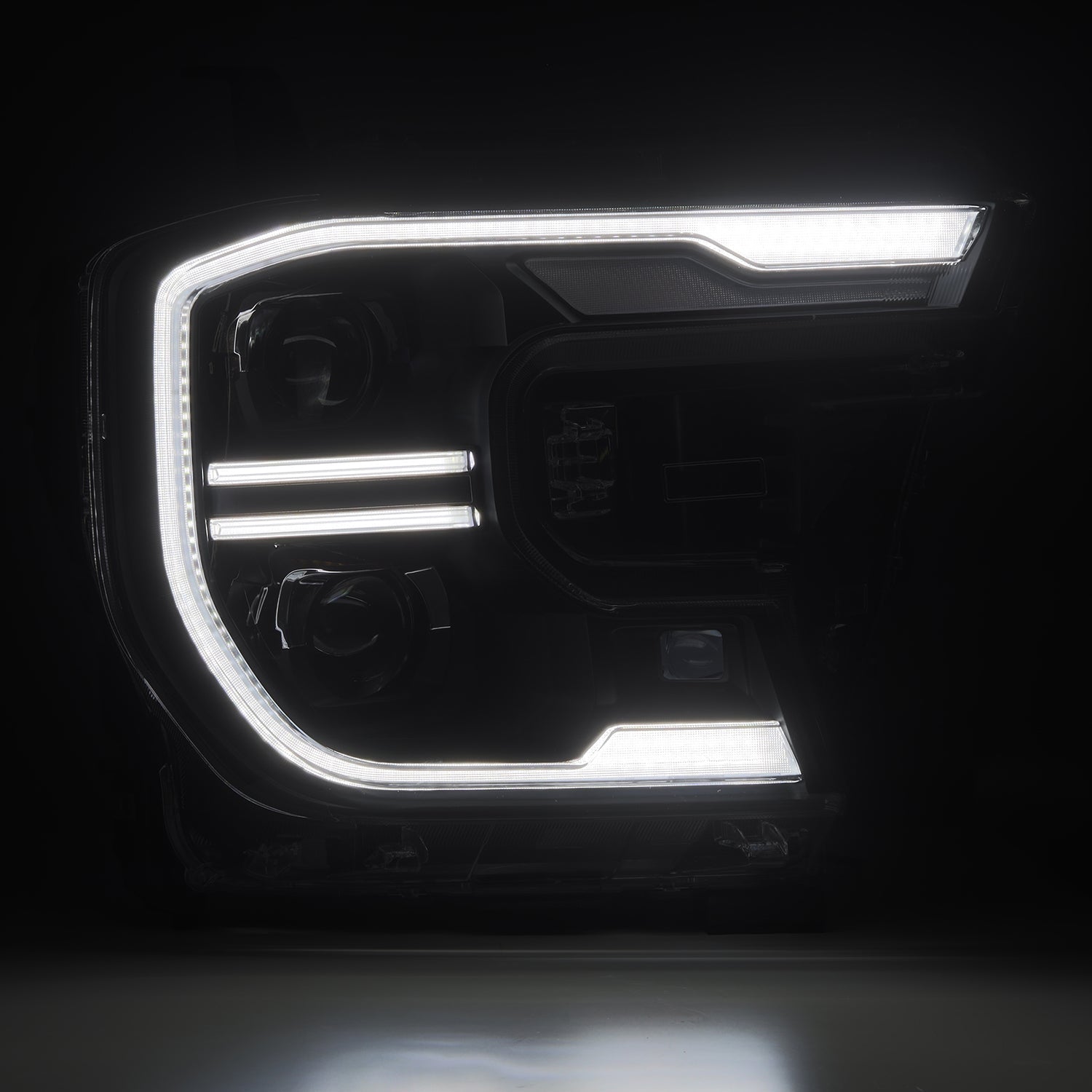 24-26 Ford Ranger / Ranger Raptor LUXX-Series LED Projector Headlights Black