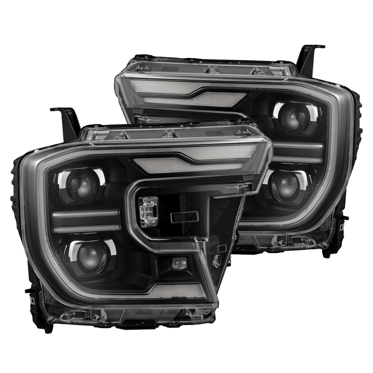24-26 Ford Ranger / Ranger Raptor LUXX-Series LED Projector Headlights Black