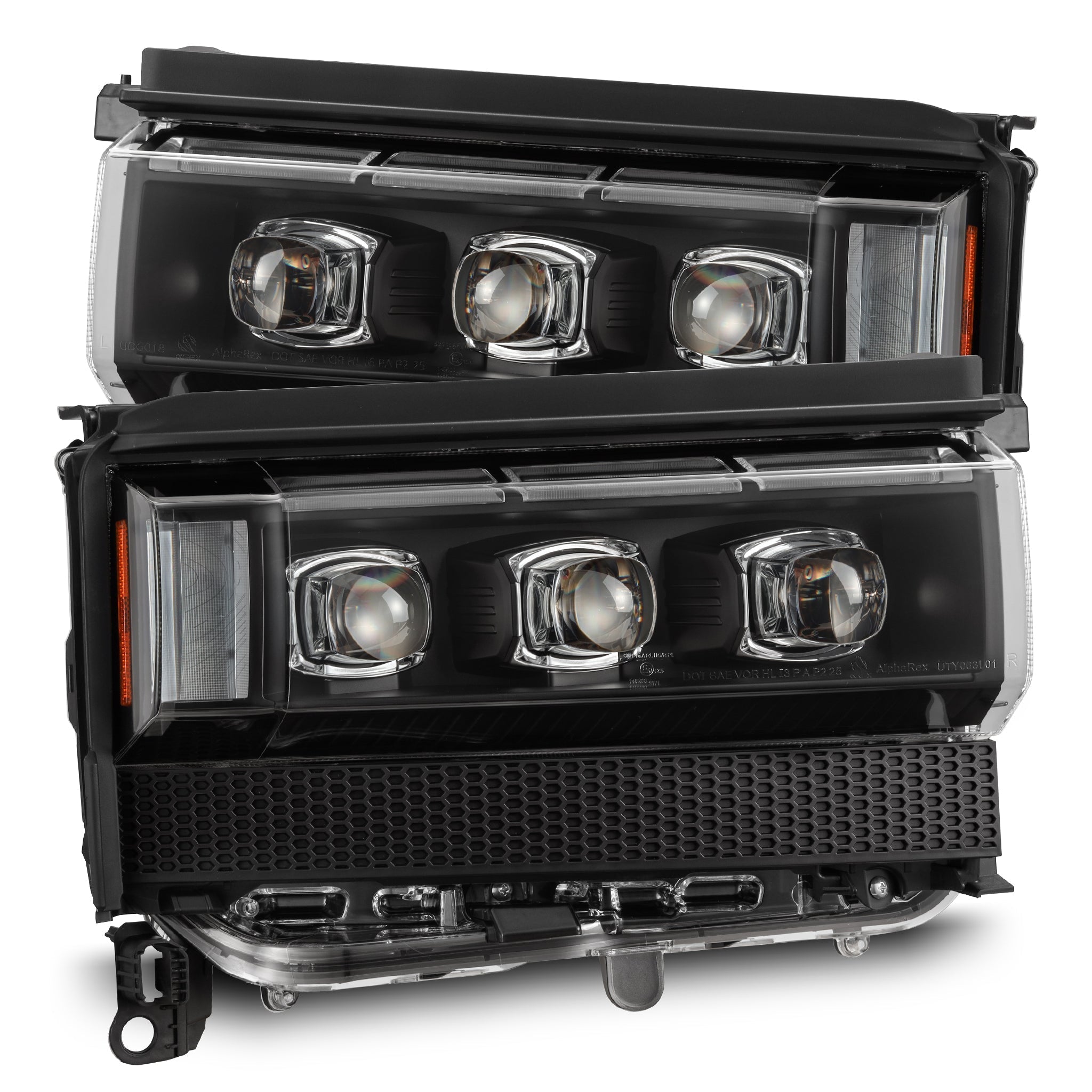 24-26 Toyota Land Cruiser NOVA-Series LED Projector Headlights Black