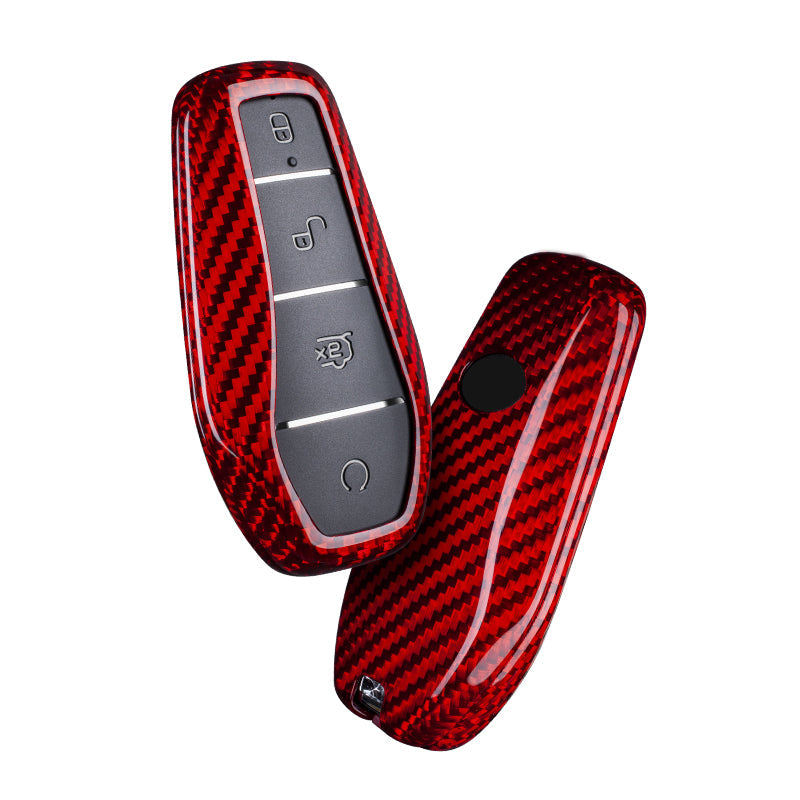 BYD Carbon Fiber Key Cover – Atto 3 / Dolphin / Han