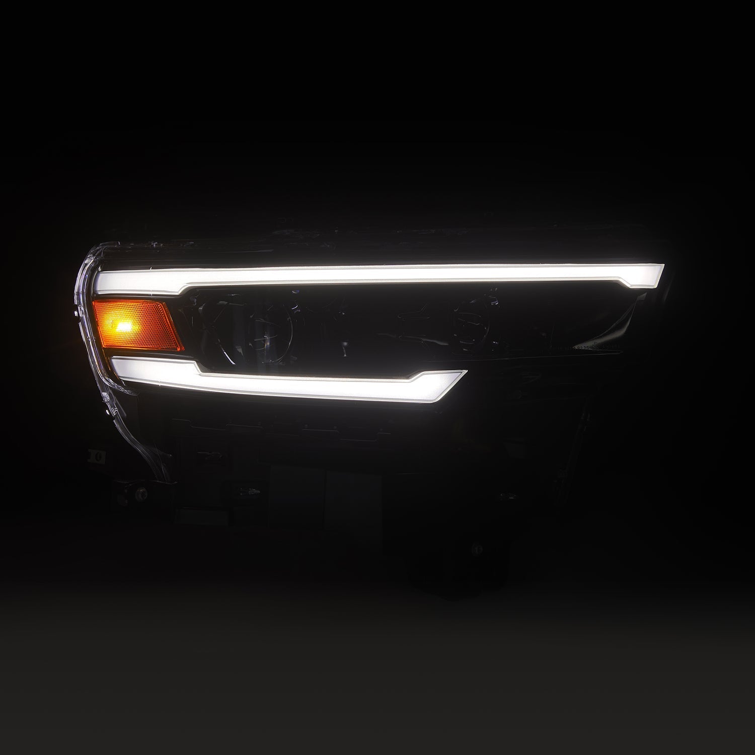 25-26 Ram 1500 LUXX-Series LED Projector Headlights Alpha-Black
