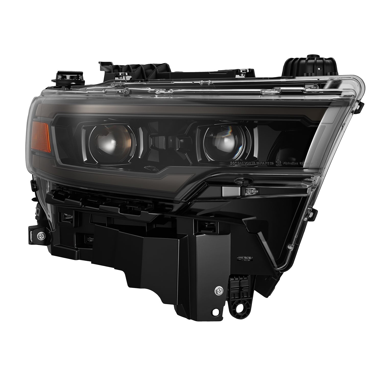 25-26 Ram 1500 LUXX-Series LED Projector Headlights Alpha-Black