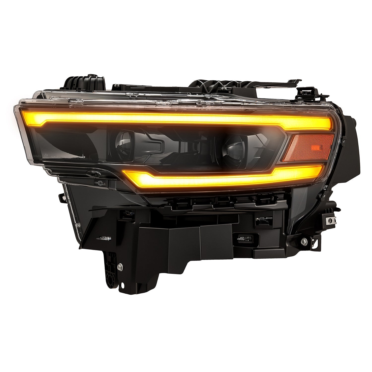 25-26 Ram 1500 LUXX-Series LED Projector Headlights Alpha-Black