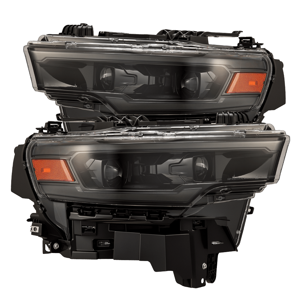 25-26 Ram 1500 LUXX-Series LED Projector Headlights Alpha-Black
