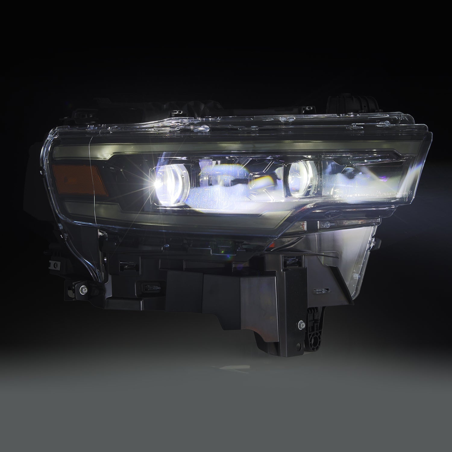25-26 Ram 1500 LUXX-Series LED Projector Headlights Alpha-Black