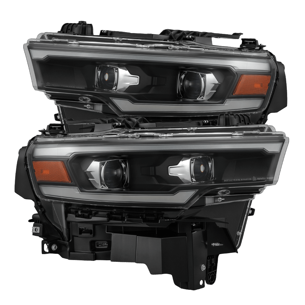 25-26 Ram 1500 LUXX-Series LED Projector Headlights Black