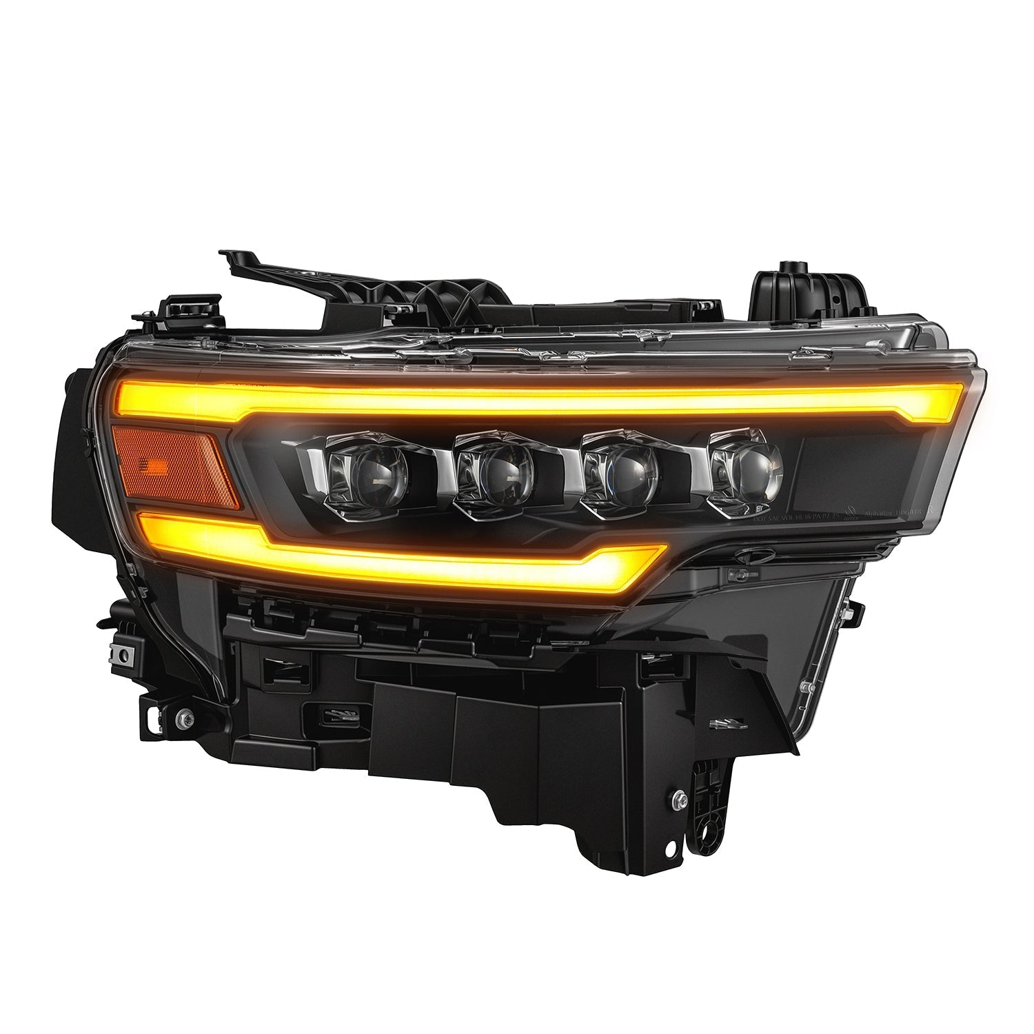 25-26 Ram 1500 NOVA-Series LED Projector Headlights Black