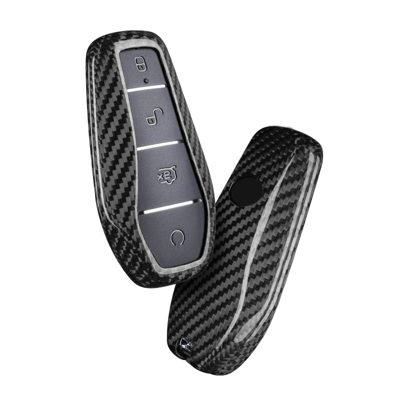 BYD Carbon Fiber Key Cover – Atto 3 / Dolphin / Han