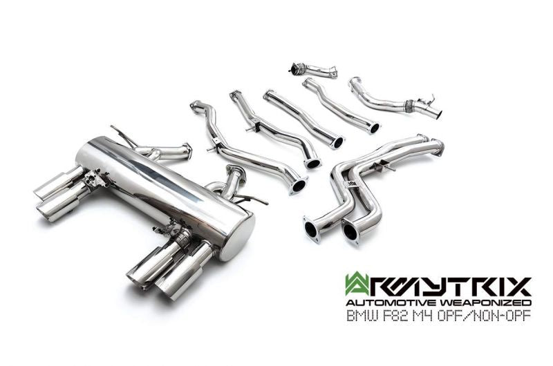 Armytrix Stainless Steel Valvetronic Cat Back Exhaust System - OE Valvetronic control BMW M3 F80/M4 F82, F83 incl. Competition 14-19