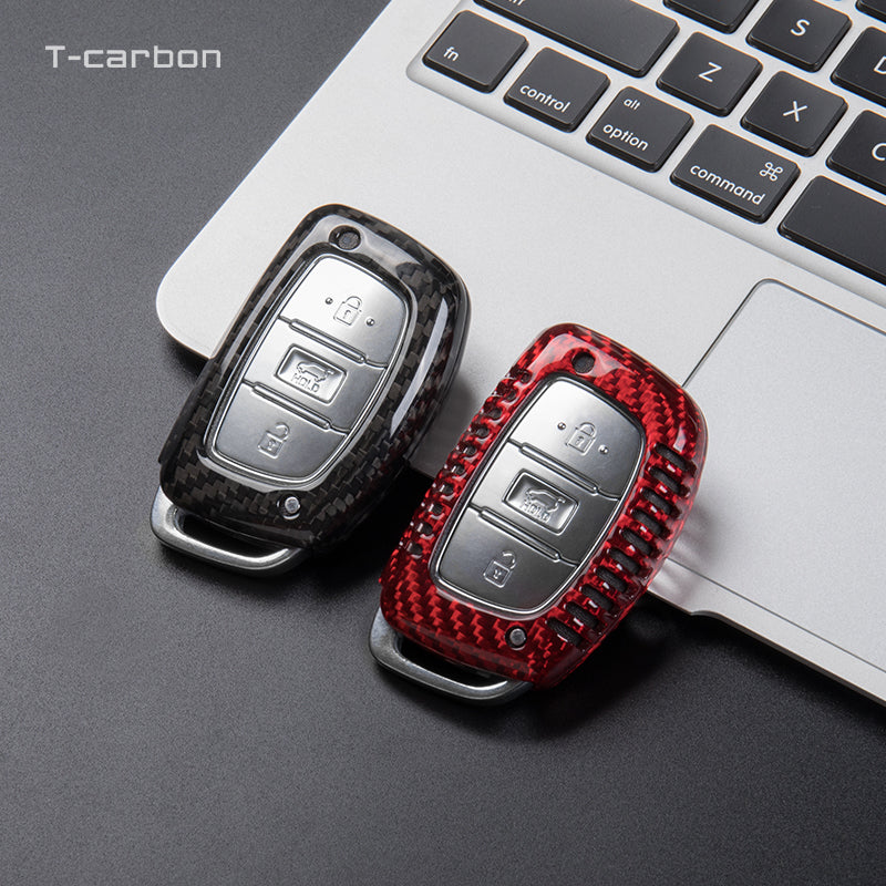 Hyundai Carbon Fiber Key Cover – Solaris / i10/i20/i30/i35/i40 / IX45