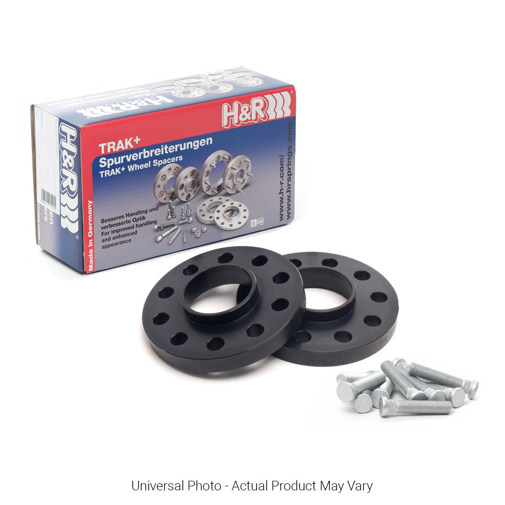 H&R Trak+ DRS Wheel Spacers PAIR 15mm Black M14x1.5, 43mm Long, Mercedes Ball, 17mm Head