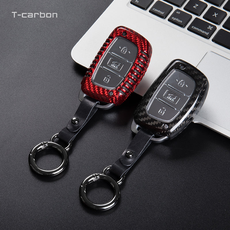 Hyundai Carbon Fiber Key Cover – Solaris / i10/i20/i30/i35/i40 / IX45