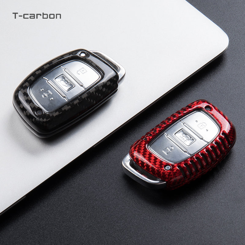 Hyundai Carbon Fiber Key Cover – Solaris / i10/i20/i30/i35/i40 / IX45