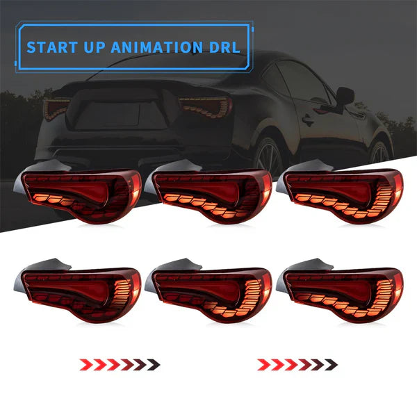 VLAND 2012-2021 TOYOTA 86 / SUBARU BRZ GTS STYLE SEQUENTIAL OLED TAIL LIGHTS