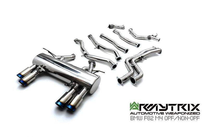 Armytrix Stainless Steel Valvetronic Cat Back Exhaust System - OE Valvetronic control BMW M3 F80/M4 F82, F83 incl. Competition 14-19