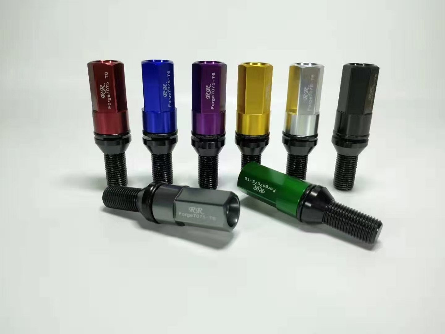 Custom Forged Open end forged extended racing lug nuts