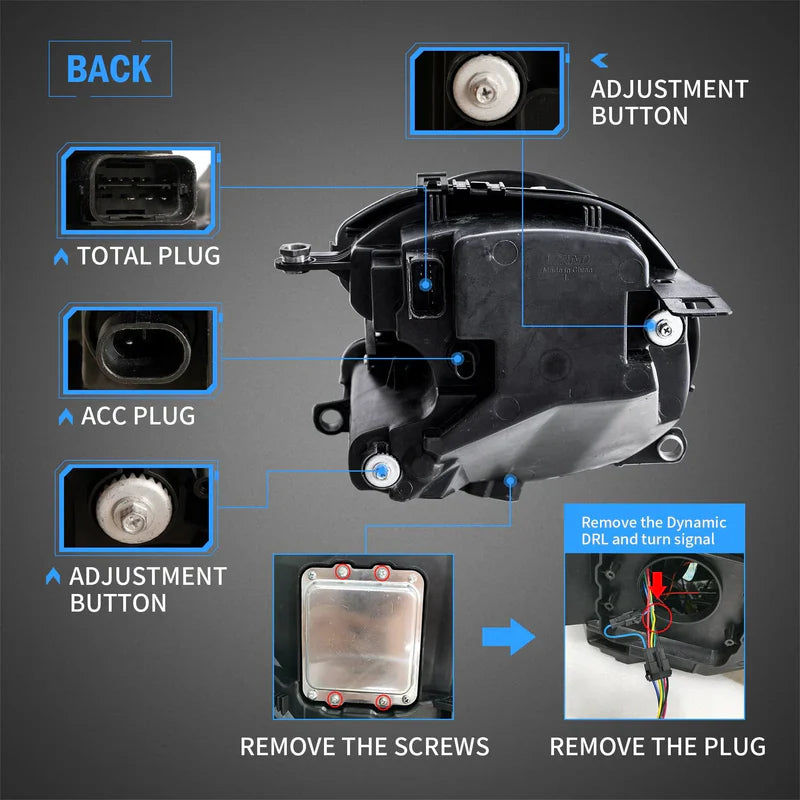 VLAND 2008-2015 MINI COOPER R55 R56 R57 R58 R59 SEQUENTIAL LED HEADLIGHTS