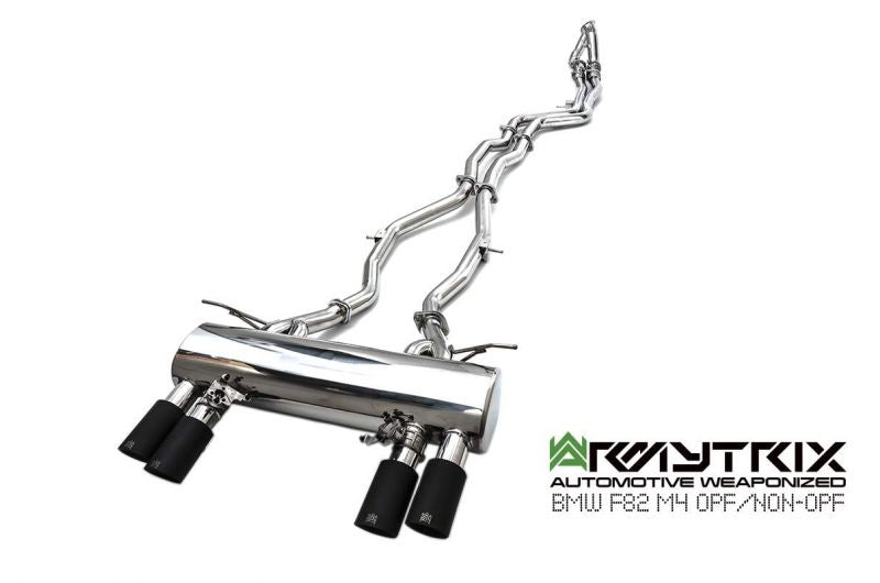 Armytrix Stainless Steel Valvetronic Cat Back Exhaust System - OE Valvetronic control BMW M3 F80/M4 F82, F83 incl. Competition 14-19