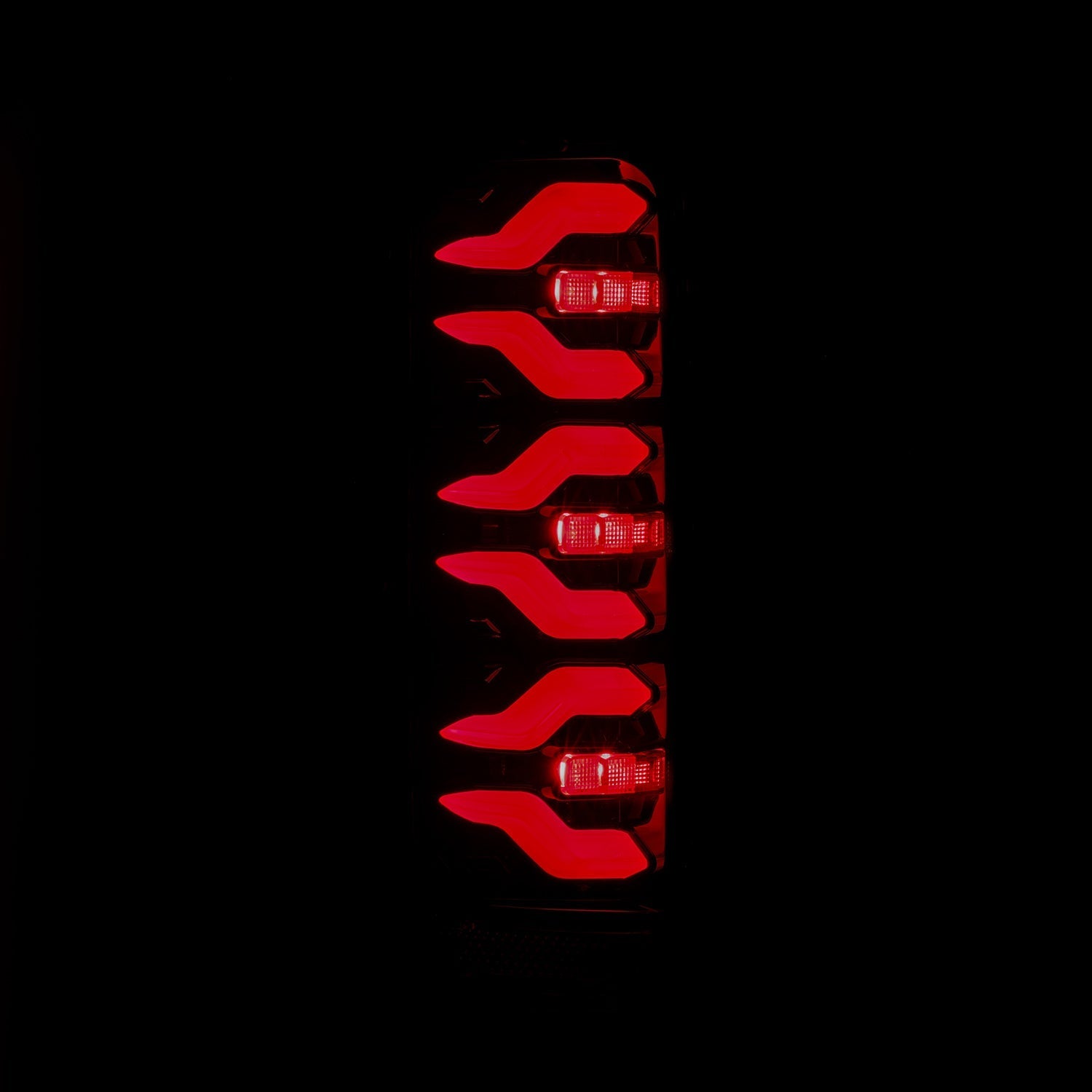 87-96 Ford F-Series/Bronco LUXX-Series LED Tail Lights Black-Red