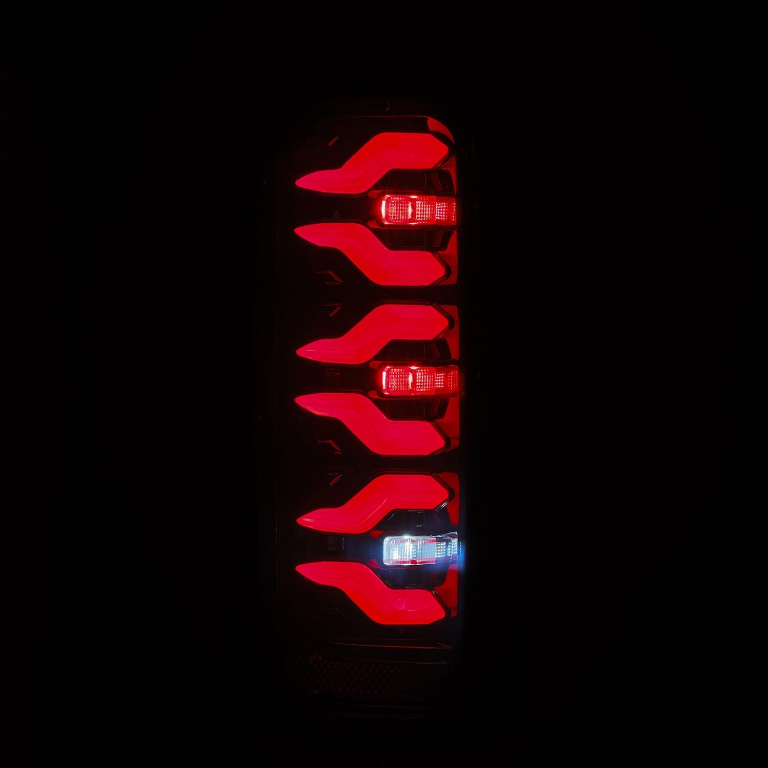 87-96 Ford F-Series/Bronco LUXX-Series LED Tail Lights Black-Red