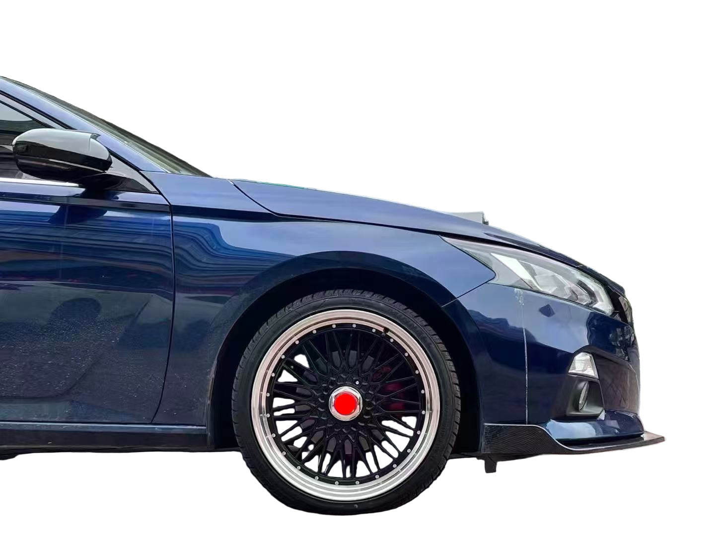 WWC 508 | Classic Mesh Motorsport Flow-Form Wheel – Black Machine Lip