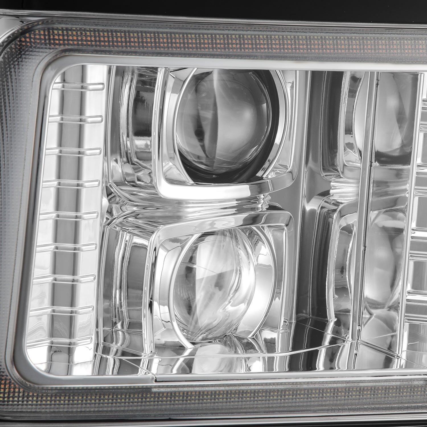 92-96 Ford F-Series/Bronco PRO-Series Halogen Projector Headlights Chrome