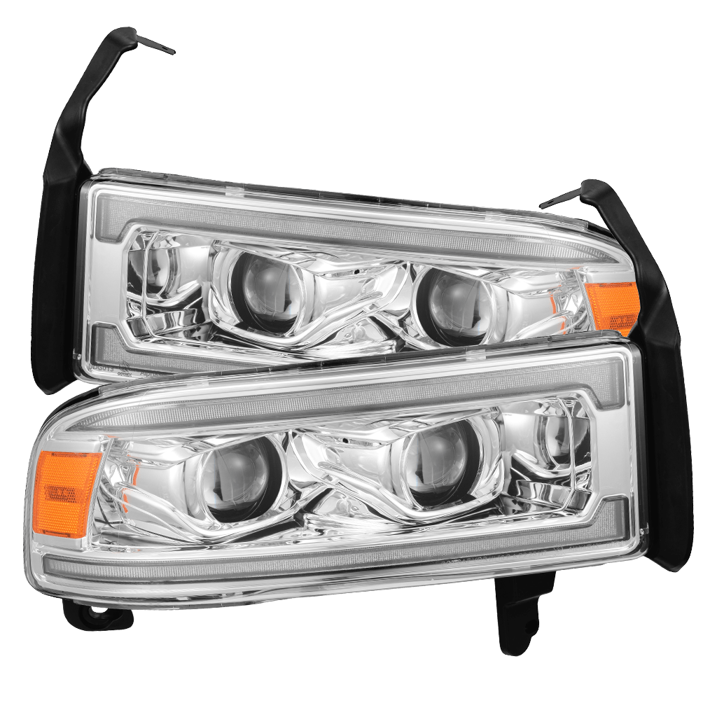 94-01 Dodge Ram 1500/94-02 Ram 2500/3500 LUXX-Series LED Headlights Chrome