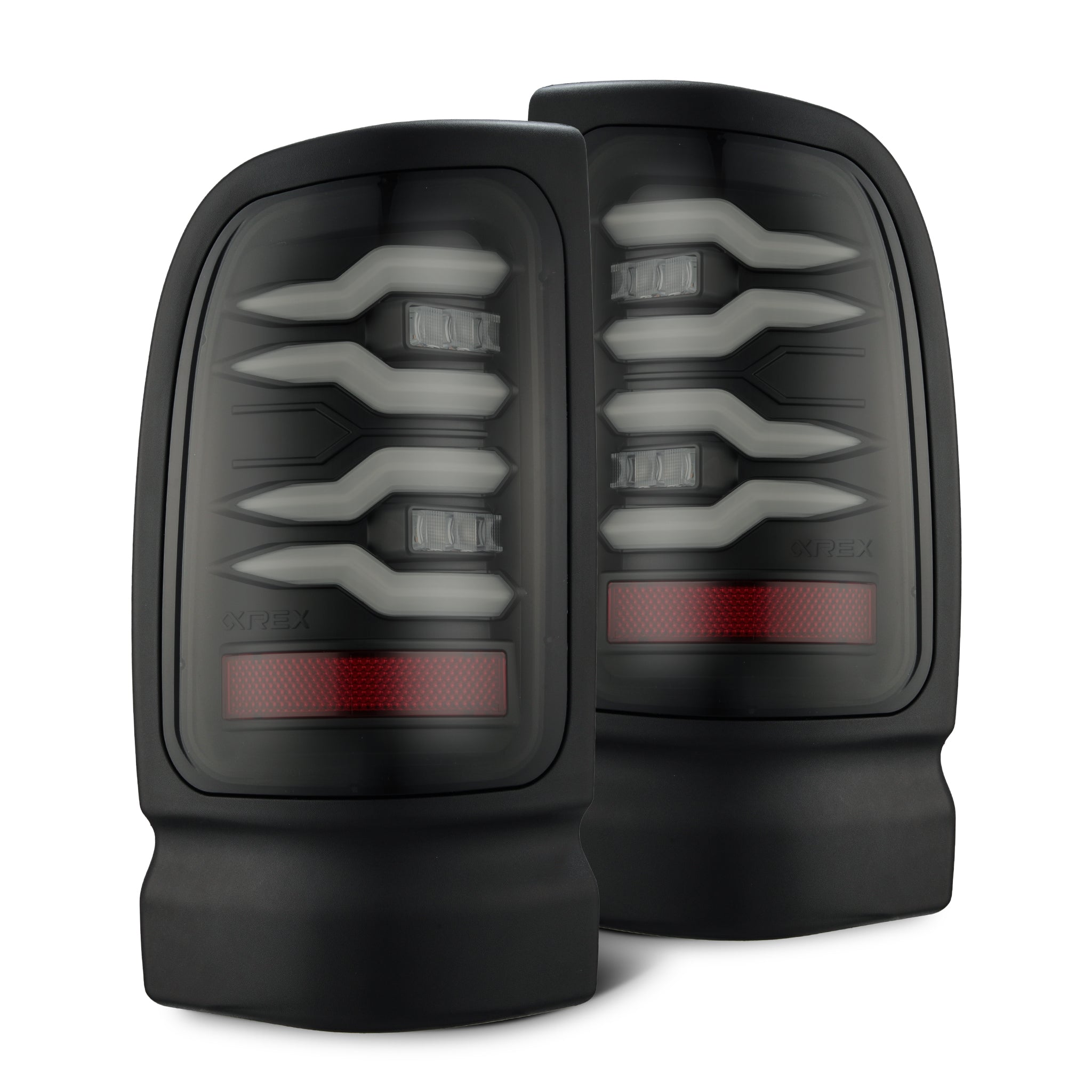 94-01 Dodge Ram 1500/94-02 Ram 2500/3500 LUXX-Series LED Tail Lights Black