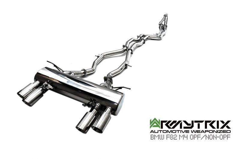 Armytrix Stainless Steel Valvetronic Cat Back Exhaust System - OE Valvetronic control BMW M3 F80/M4 F82, F83 incl. Competition 14-19
