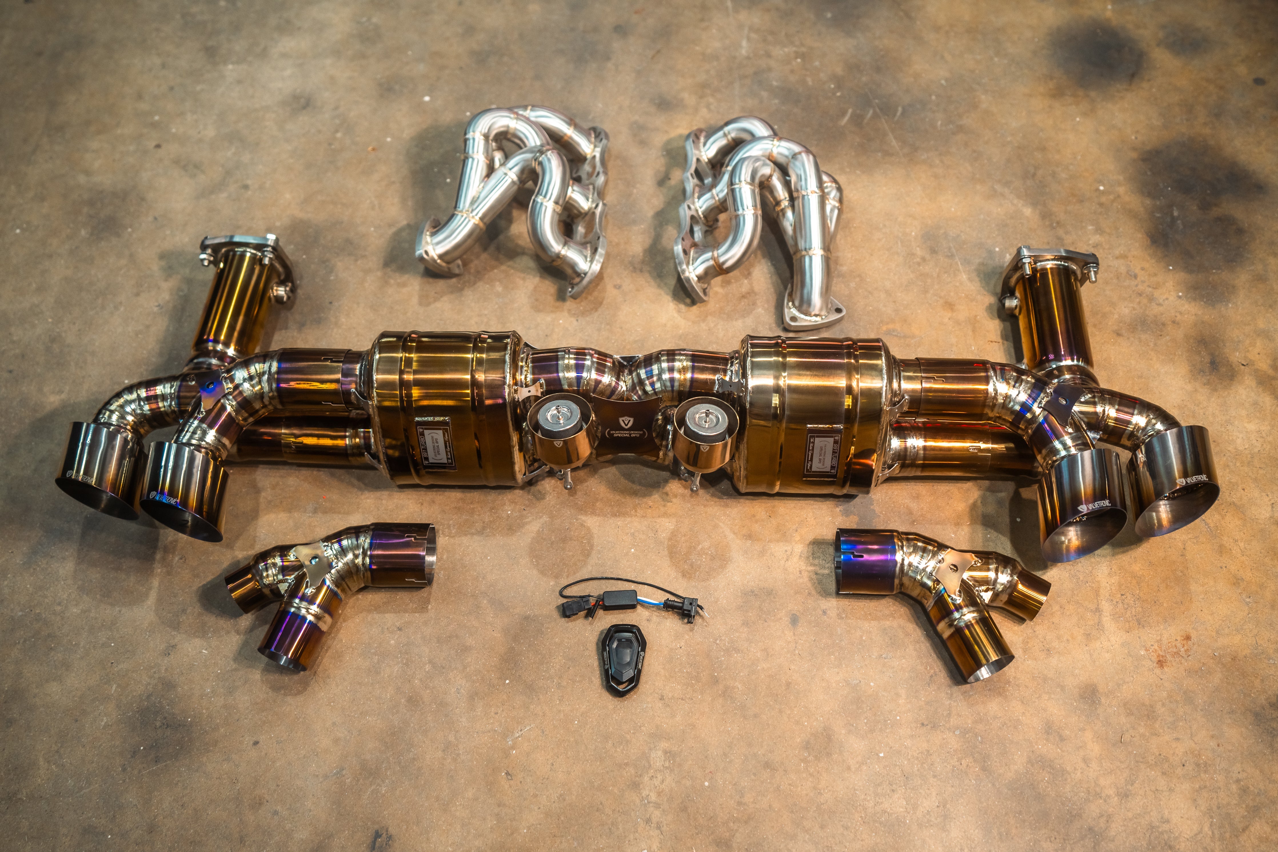 Valvetronic Valved Race Exhaust System for Porsche 911 Turbo 991.1 / 991.2