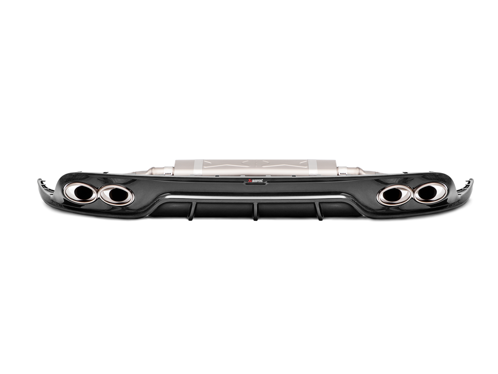Akrapovic Rear Carbon Fibre Diffuser - Gloss for Porsche 991.2 Turbo / Turbo S