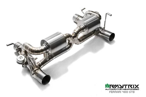 Armytrix Titanium Valvetronic Cat Back Exhaust System Ferrari 488 GTB/Spider/Pista 18-20