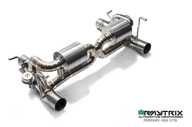 Armytrix Titanium Valvetronic Cat Back Exhaust System Ferrari 488 GTB/Spider/Pista 18-20