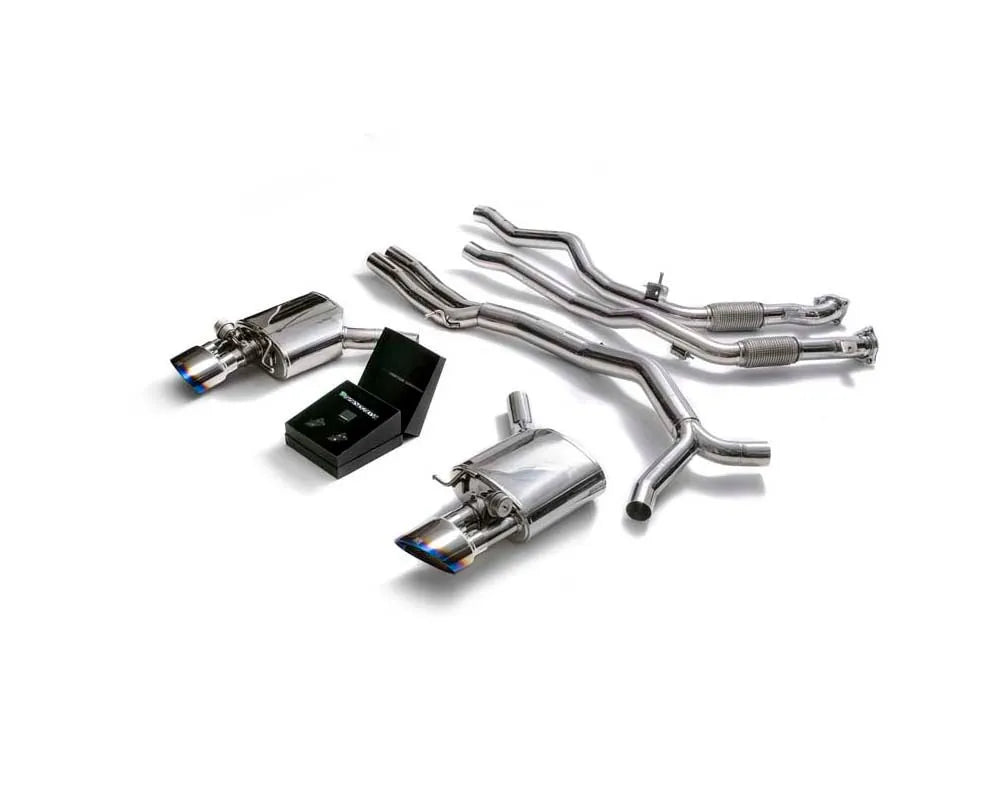 Armytrix Stainless Steel Valvetronic Cat Back Exhaust System w/ Wireless Remote Audi RS4 B9/RS5 F5 Wagon/Sportback 2.9TT 19+ (OPF)