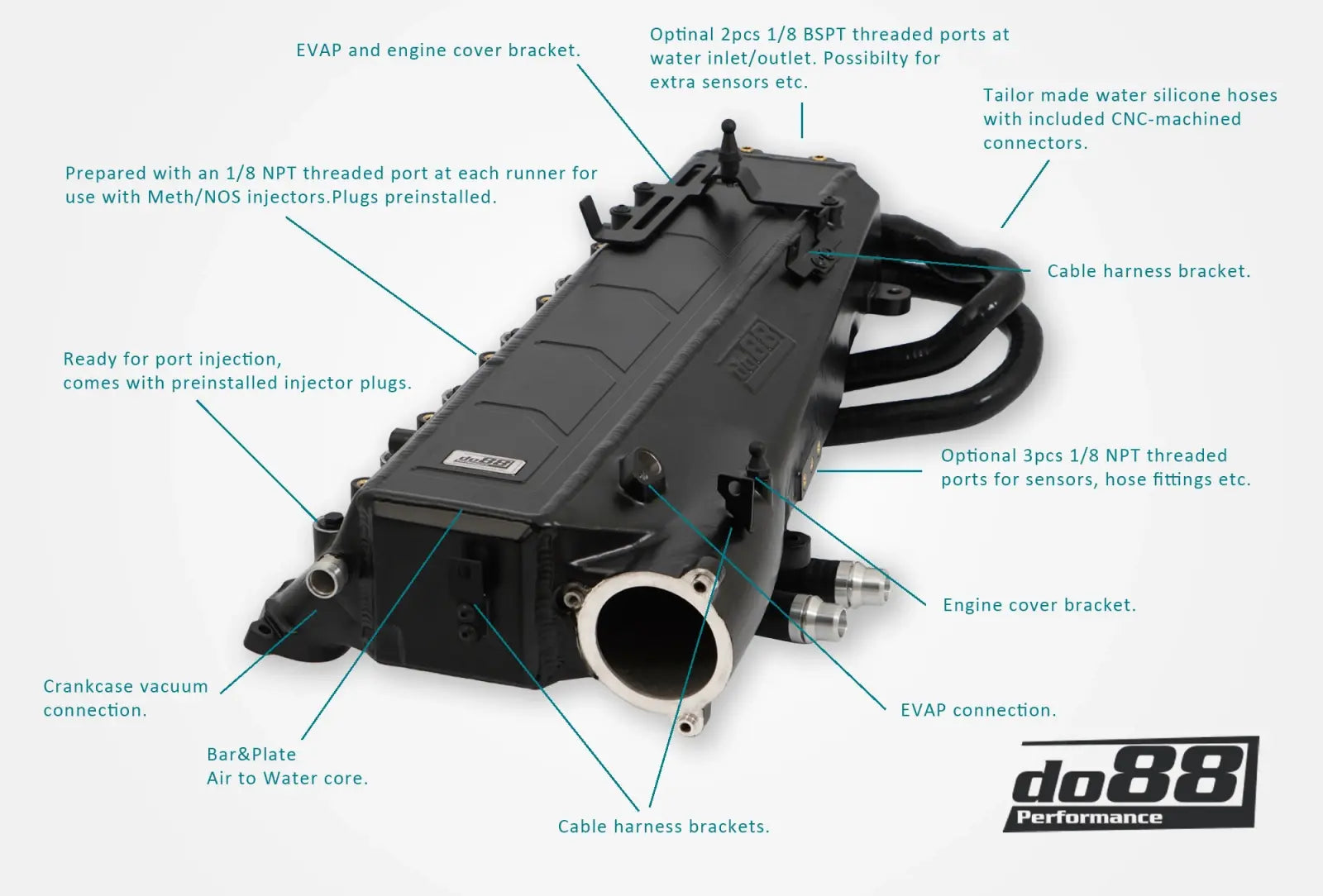 do88 Charge Cooler Manifold, BMW G-Series (B58) & Toyota GR Supra A90