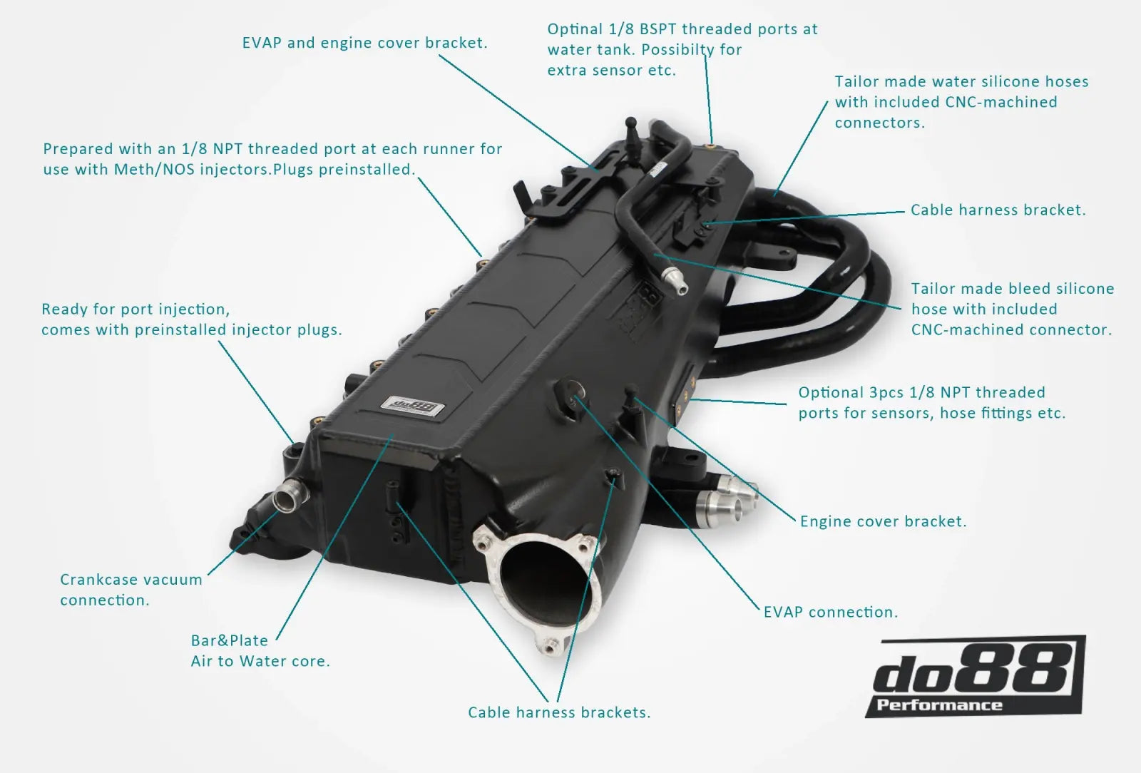 do88 Charge Cooler Intake Manifold for BMW F/G-Series (B58 Gen1)- ICM-440-K