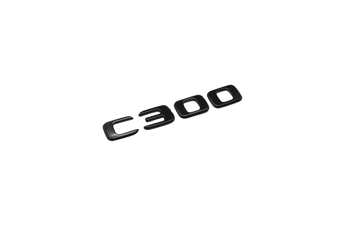 Black Mercedes Benz C Class Rear Badge