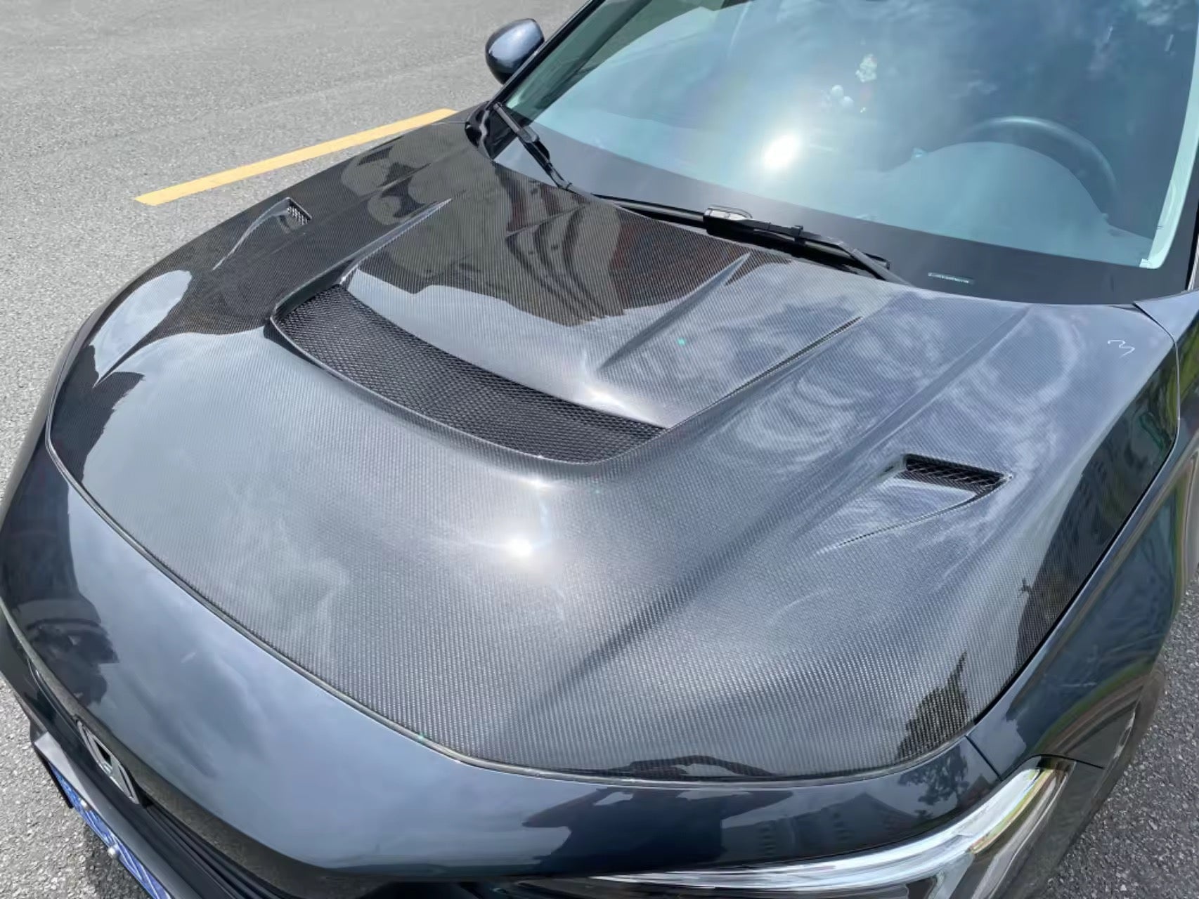 Honda Civic Type R (22+) Carbon Fibre Hood Style C