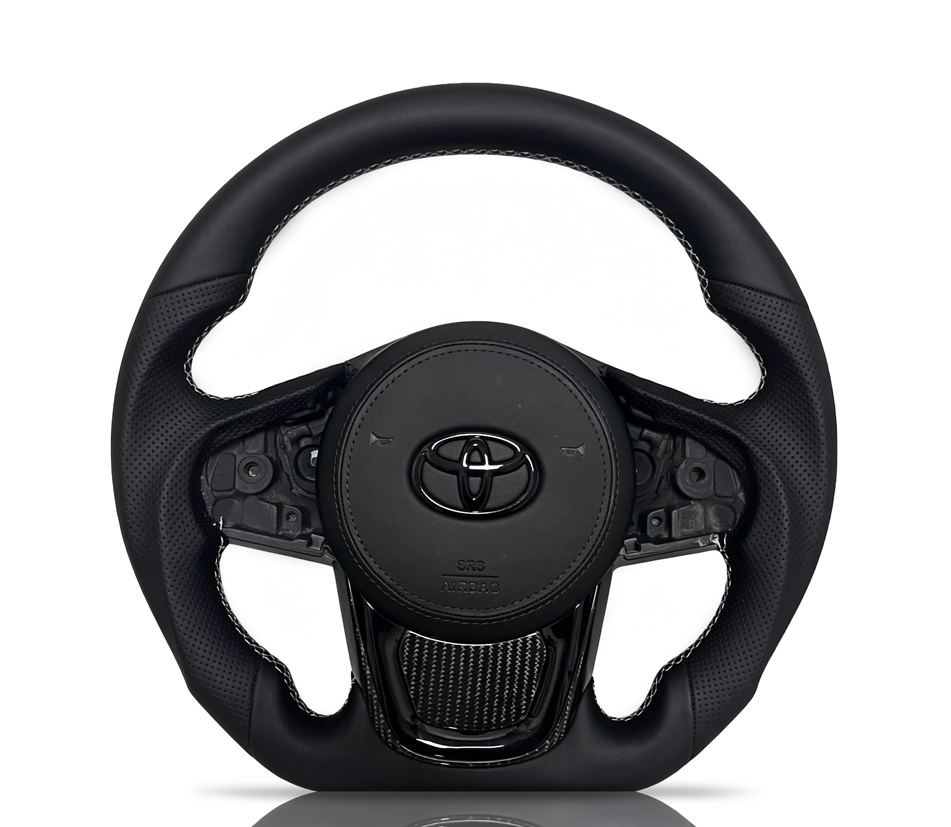 Toyota GR Supra Carbon Fibre Steering Wheel (Design 02) on a clean white background