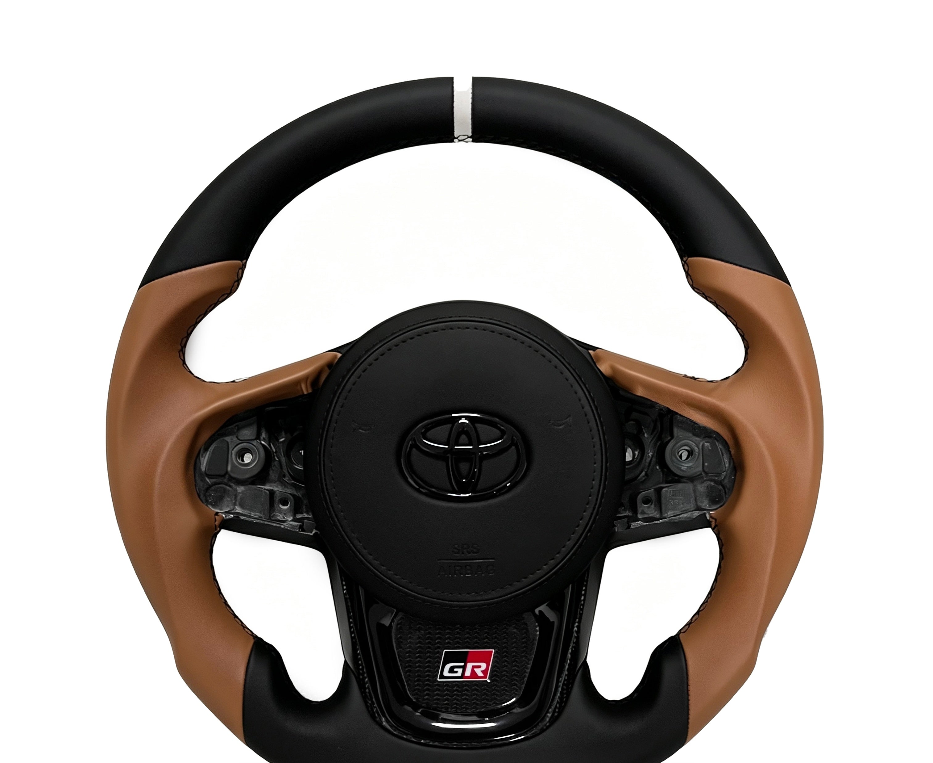 Toyota GR Supra Carbon Fibre Steering Wheel (Design 01) on a clean white background