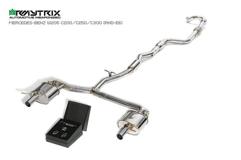 Armytrix Stainless Steel Valvetronic Cat Back Exhaust System Mercedes C180/C200/C250/C300 W205 15-18