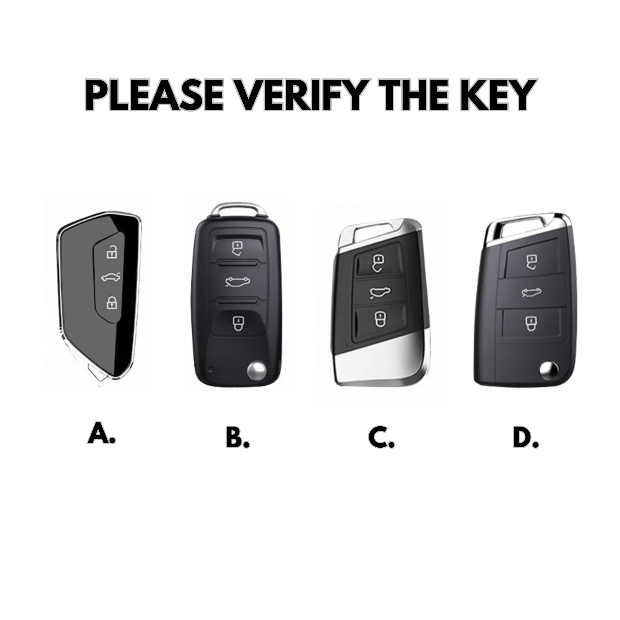 Volkswagen Key Cover - Alcantara