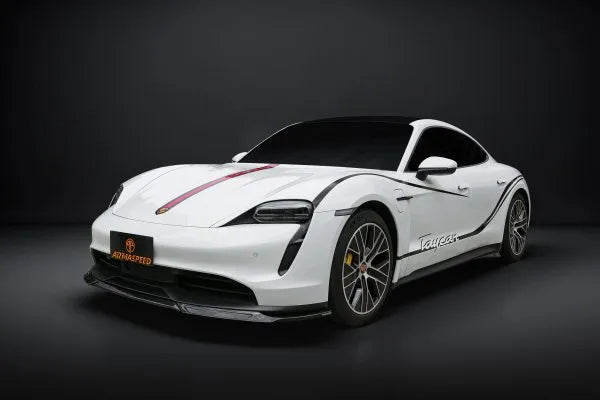 Armaspeed Porsche Taycan ARMASPEED Dry Carbon Fiber Front Lip
