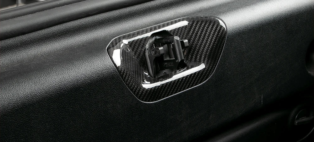 A90 Toyota Supra Carbon Fibre Rear Boot Lock Cover placeholder