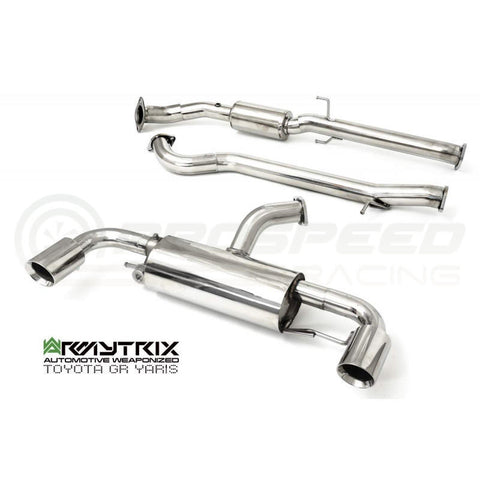 Armytrix Stainless Steel Valvetronic Cat Back Exhaust System Toyota GR Yaris 20+